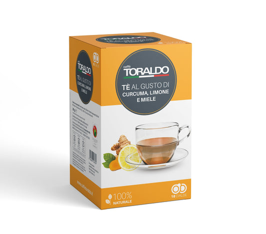 Cialde 44 mm Toraldo Tè Curcuma, Limone e Miele