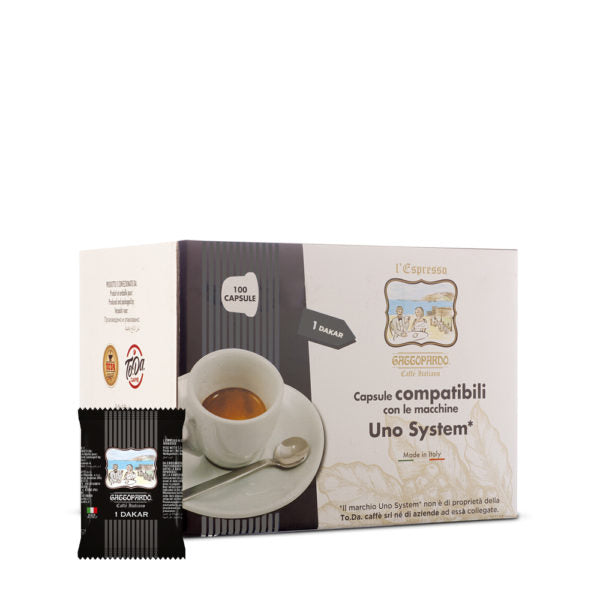 Capsule caffè Dakar Gattopardo compatibili UNO SYSTEM